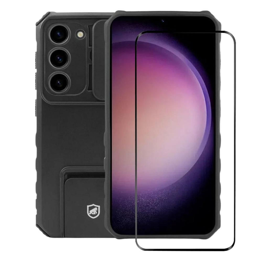 Kit Capa Victus e Película Coverage para Samsung Galaxy S23 Plus - Gshield