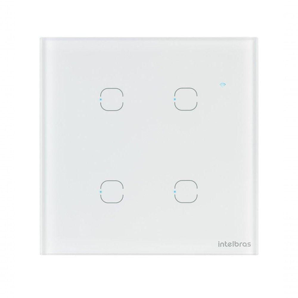 Interruptor Smart Wi-fi Touch 4 Teclas Ews 1004 Branco
