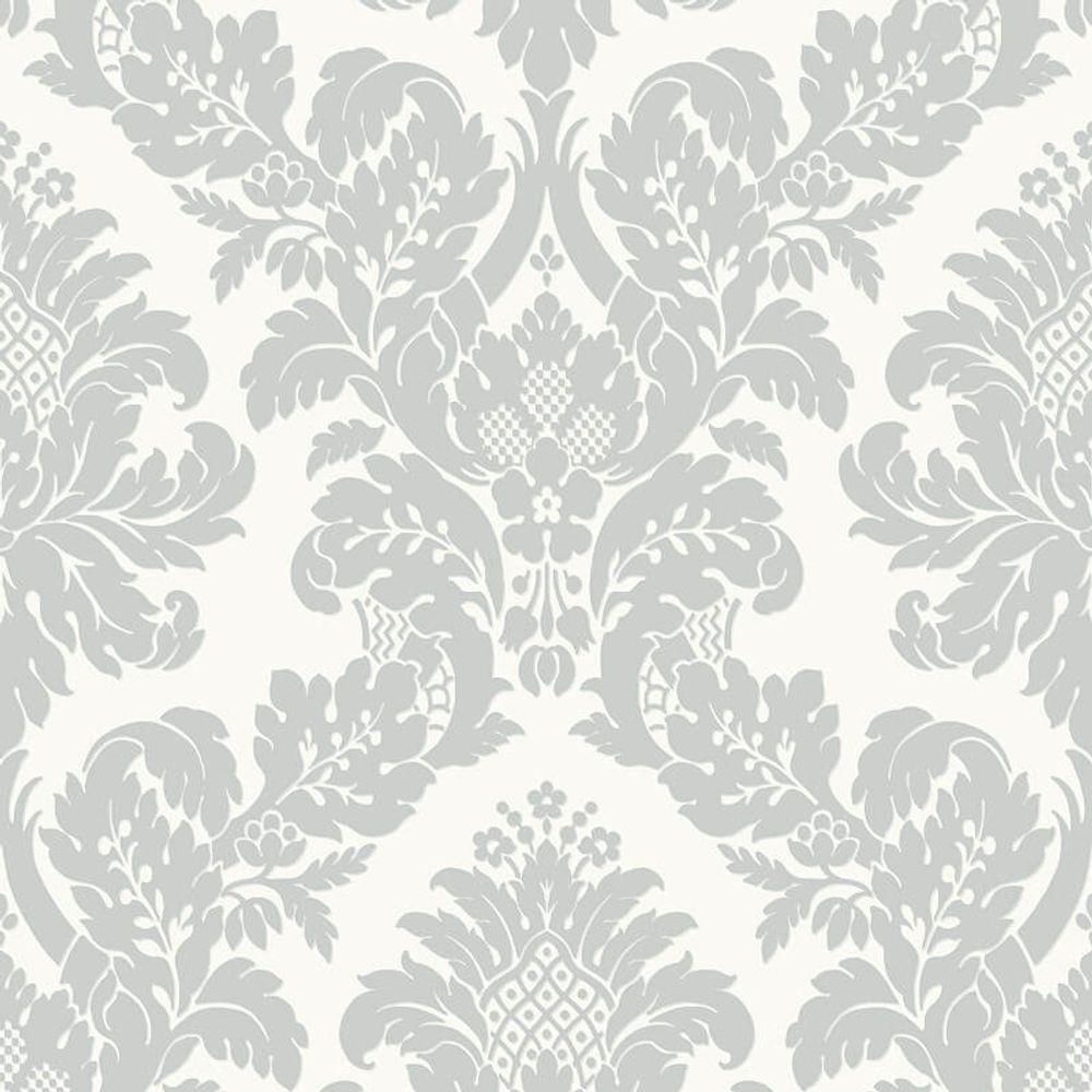 Papel De Parede Shimmer Damask Moderno Uk10432 - Rolo 10m X 0,52m