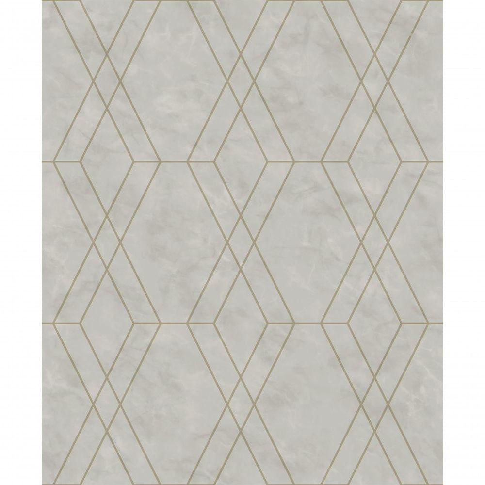 Papel De Parede Modern Maison Geometria Em Mármore Mm557704 - Rolo 10m X 0,52m