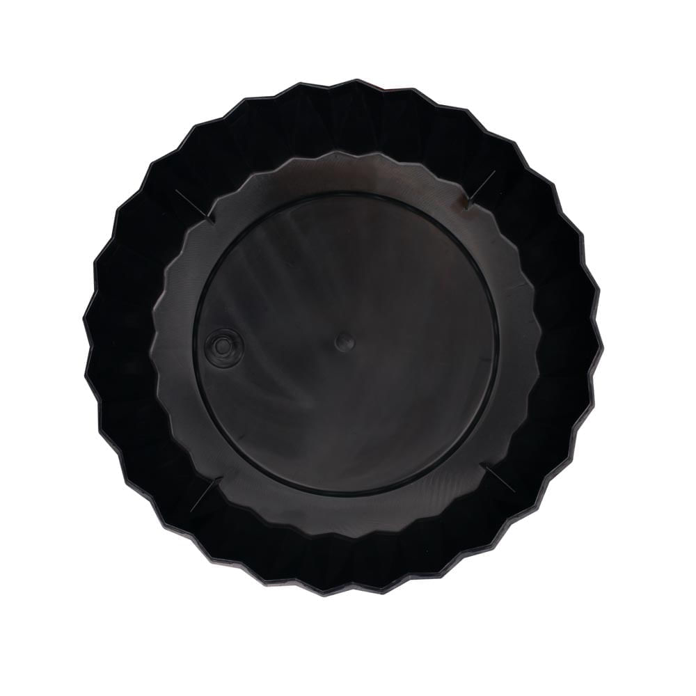 Vaso Cachepot Wave 31cm Preto