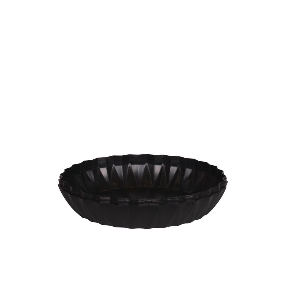 Vaso Cachepot Wave 31cm Preto