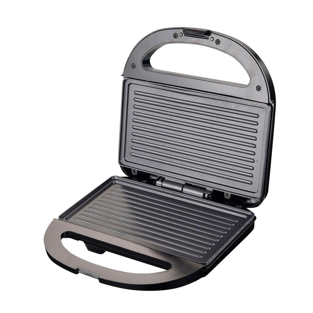 Sanduicheira Essencial 750W Antiaderente Itatiaia Preto inox 220V