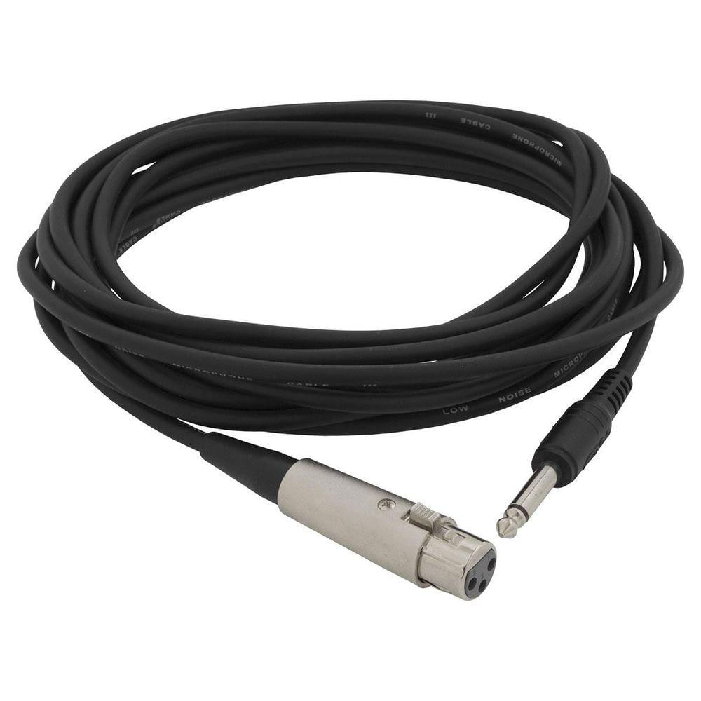 Microfone Com Fio Profissional Acompanha O Cabo De 5...