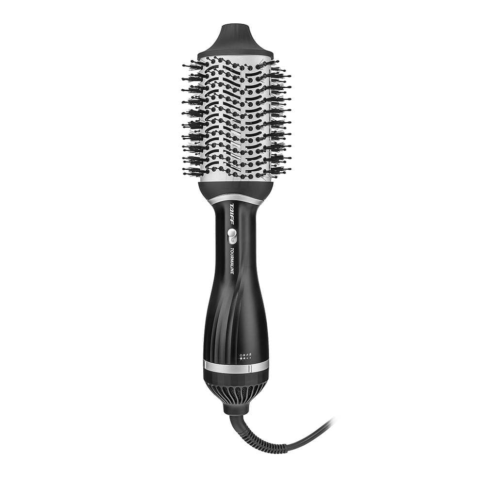Escova Oval Taiff Tourmaline com Cabo Giratório Preto / 220V