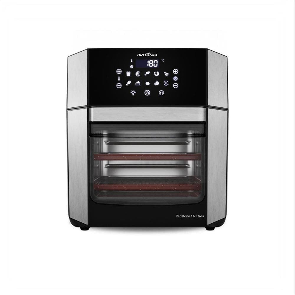 Fritadeira Elétrica Air Fryer Britânia Oven BAF16A 4 em 1 Sem Óleo com Tecnologia Air Flow 1900W
