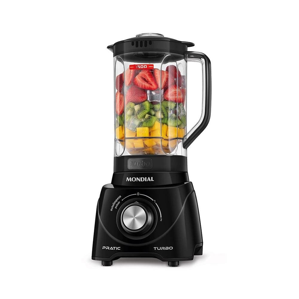 Liquidificador Mondial L-98-B Pratic Turbo com 2 Velocidades e Função Pulsar