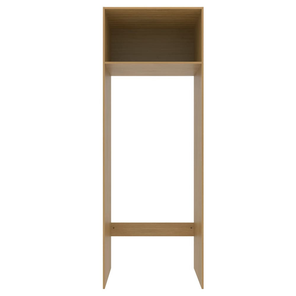 Armário de Geladeira Bartira Cristal MDP 15mm com 1 Porta e Lateral - 80cm de largura - Lâmina Mel Lâmina Mel