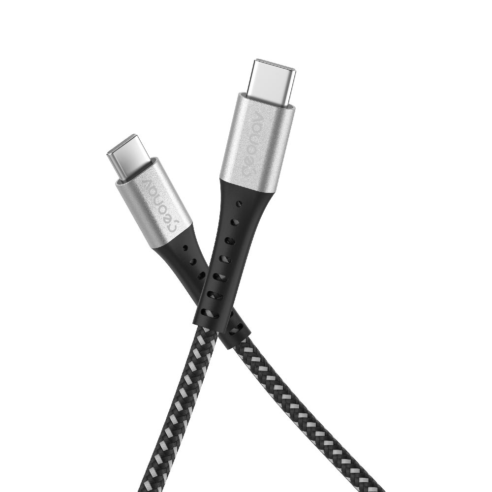Cabo Usb-c para Usb-c Geonav Esc06bk 1,2 metros 100w Branco