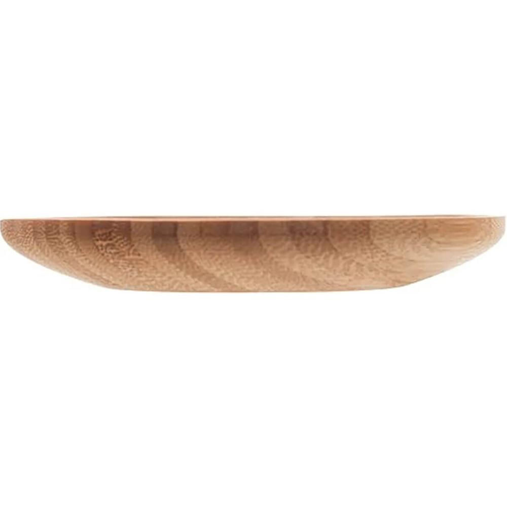 24 Pratos de Bambu 11x1,5cm Servir Bares Casa de Eventos Petiscos Sobremesas Verona Lyor