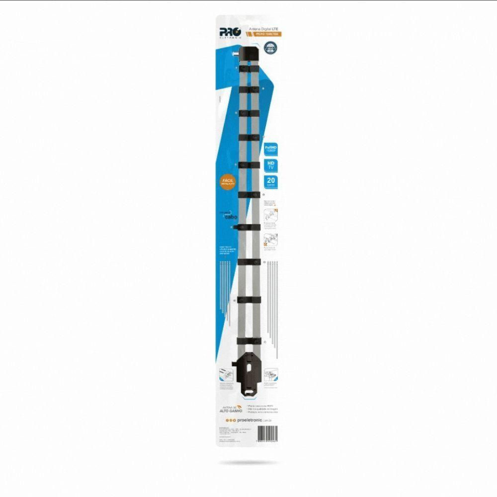 Antena Log Digital Proeletronic Prohd-1040Db 14Db 28 Elementos