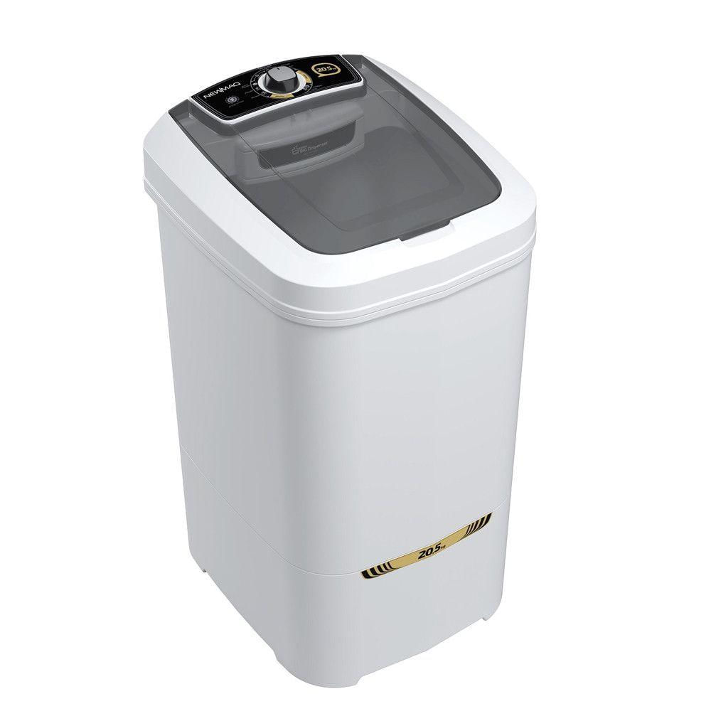 Tanquinho Semiautomático 20,5kg 9 Programas Lavagem Newmaq Branco 110V