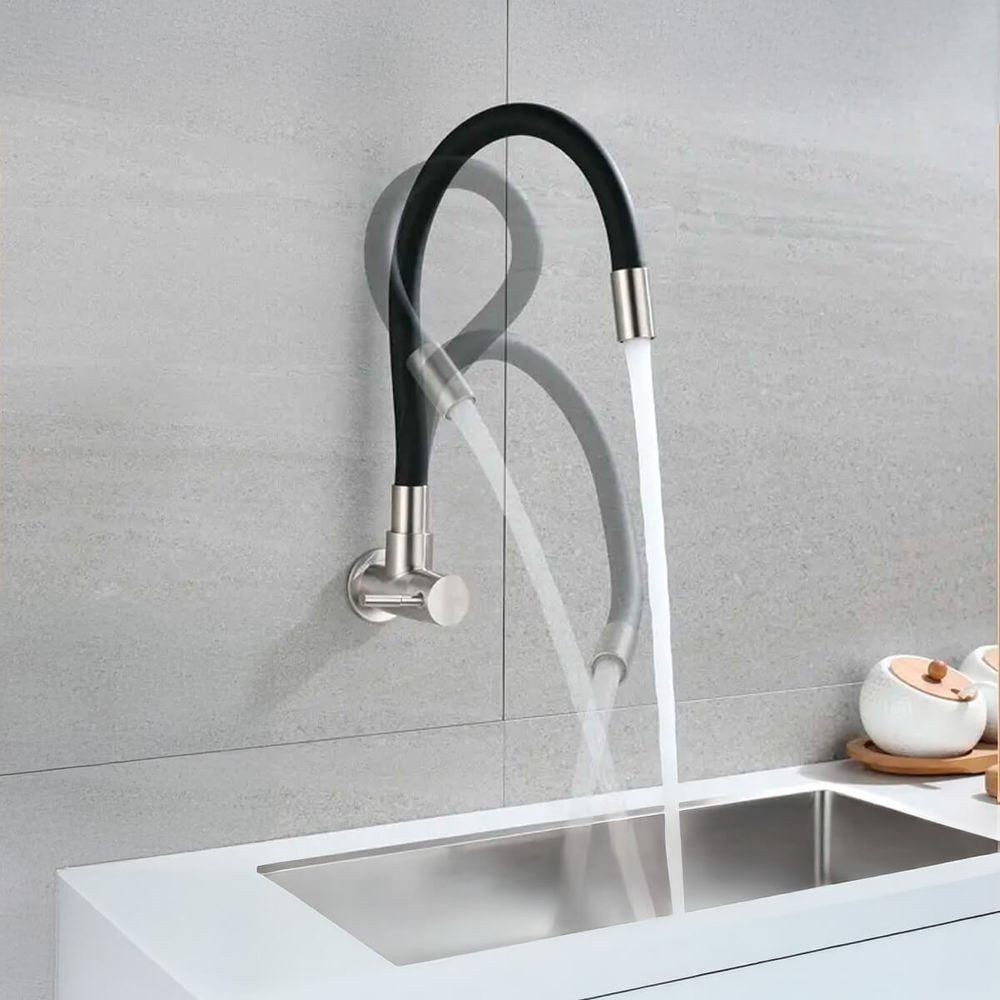 Torneira Monocomando Bica Flexível Com Design Sofisticado