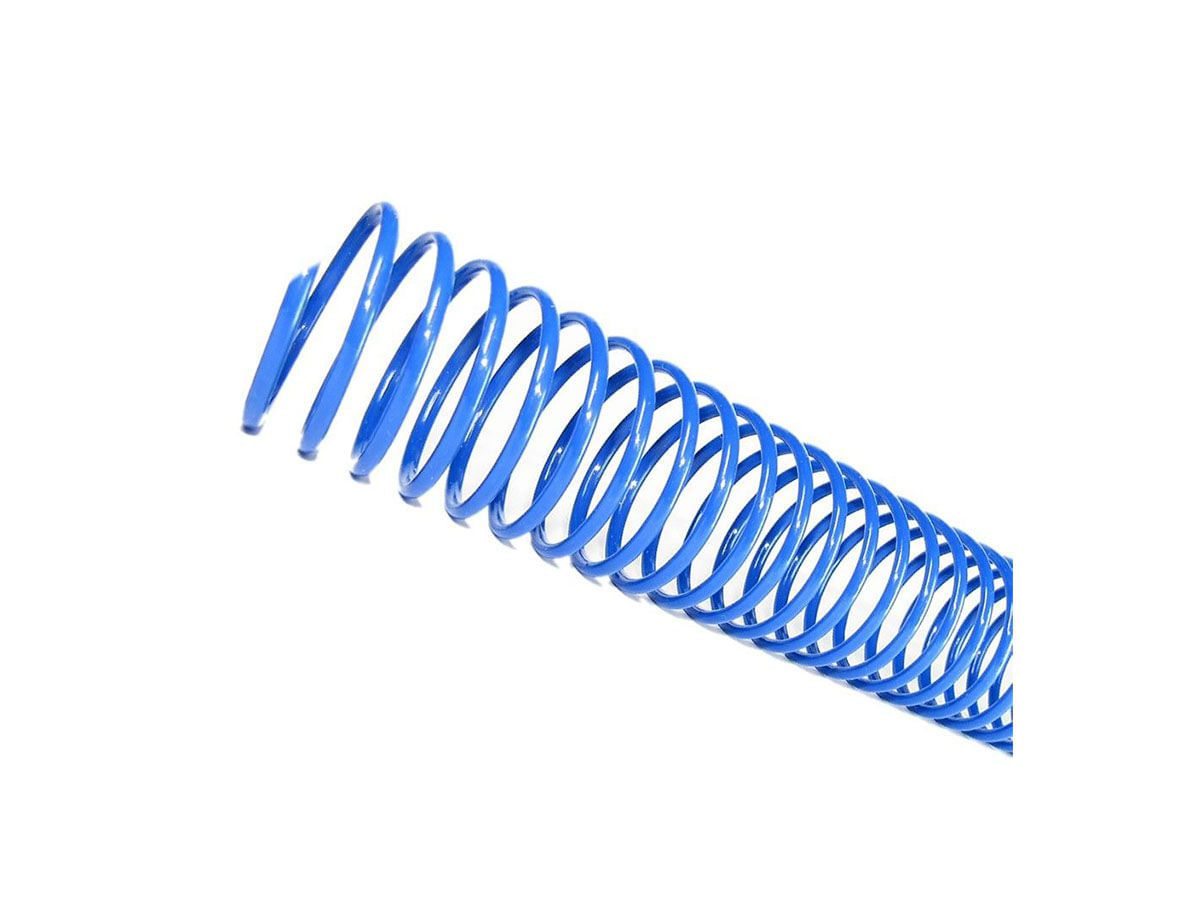 Espirais para Encadernação Azul 14mm 85 Folhas 100 und