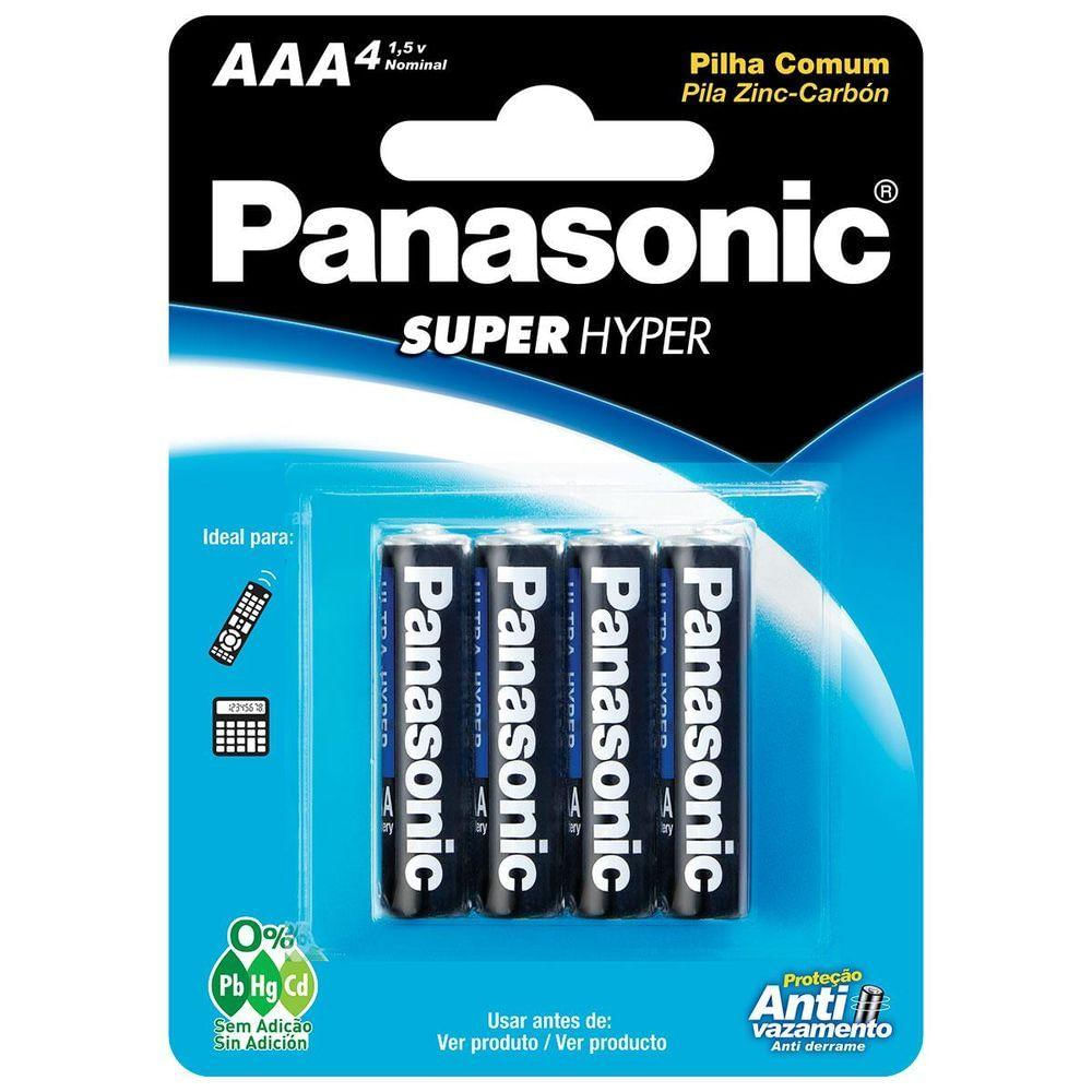 Pilha Comum Aaa Com 4 R03ual-4b400