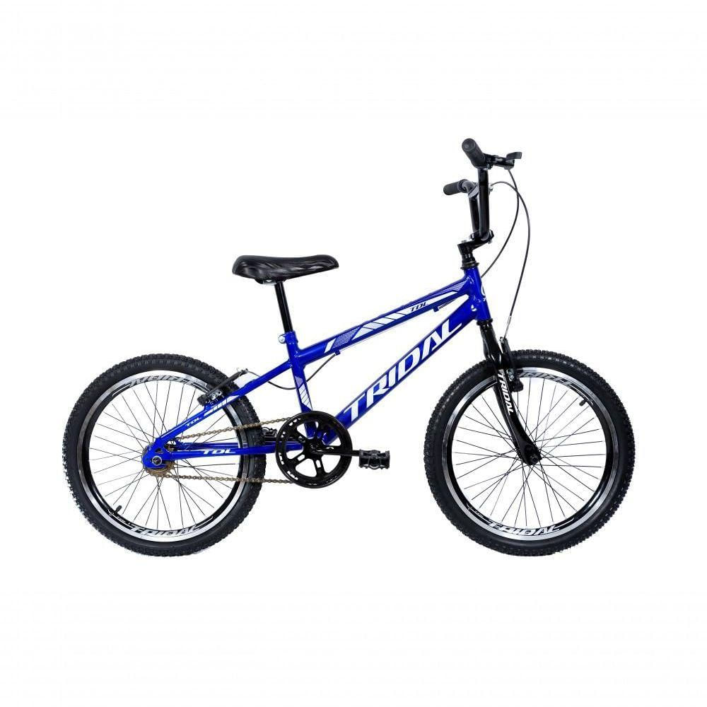 Bicicleta Aro 20 Infantil Bmx Cross Tridal Bike - Azul - 14