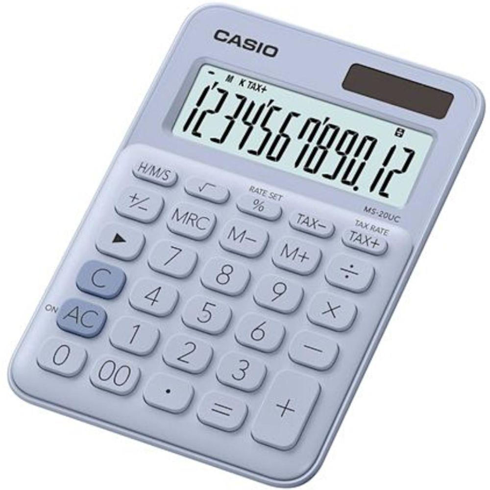 Calculadora Compacta Casio Mesa 12 Dígitos Ms-20uc-lb