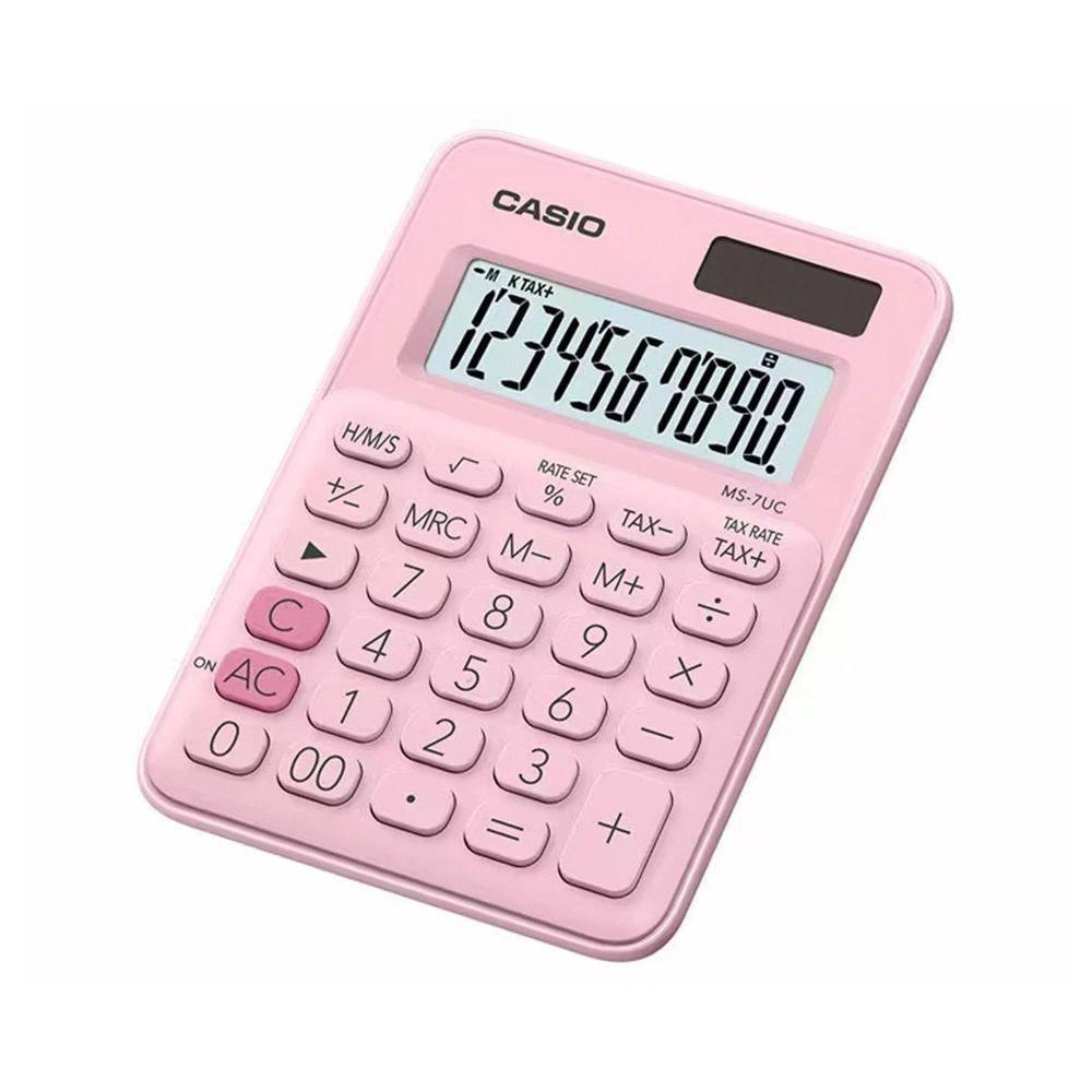 Calculadora De Mesa Ms-7uc-pk-n-dc Rosa