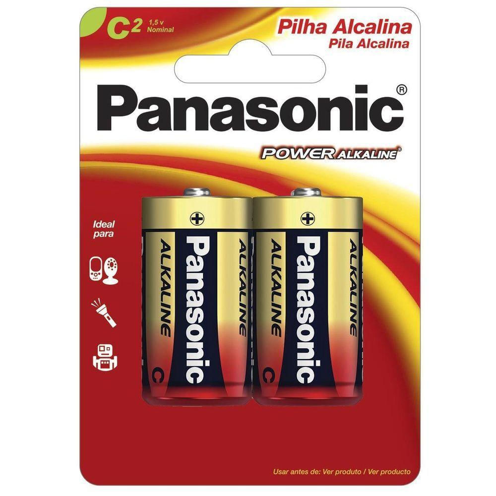 Pilha Alcalina Media C Com 2 Lr14xab-2b
