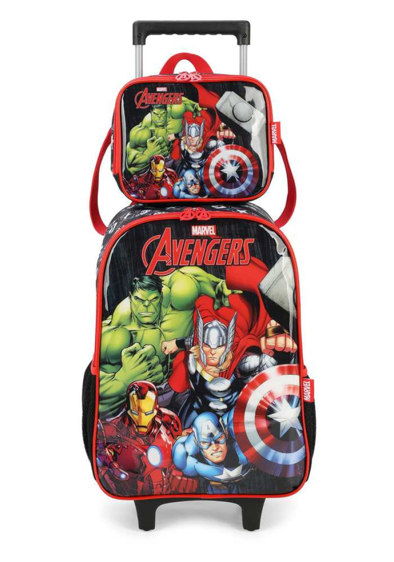 Kit Mochila Rodinha Lancheira Vingadores by Luxcel 39502