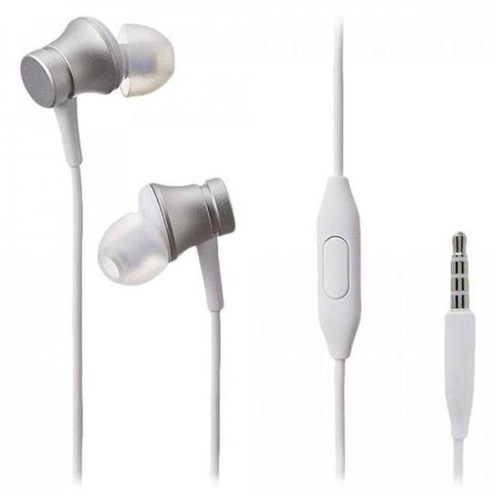 Fone De Ouvido Xiaomi Mi Basic Intra-auricular Com Fio Prata