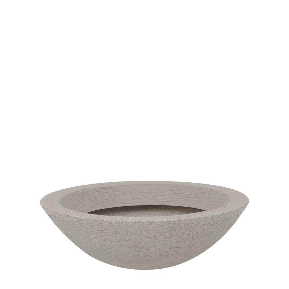 Vaso Bowl Terra Fosco 75x24cm Granito Pedra