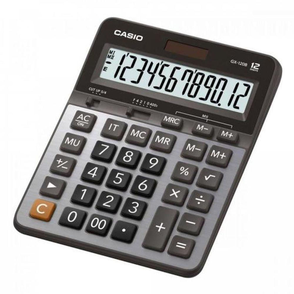 Calculadora De Mesa Casio Gx-120b 12 Dígitos Prata