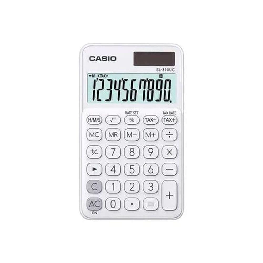 Calculadora De Bolso 10 Digitos Branca - Sl-310uc-bu-w-dc