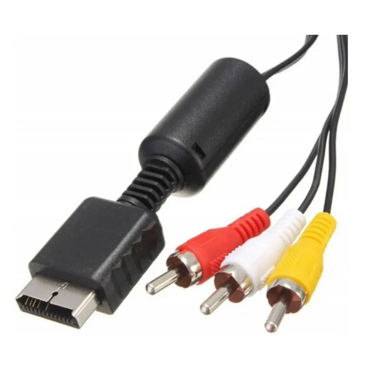 Cabo Para Ps2 Av Audio E Video 2 Metros Ps-02