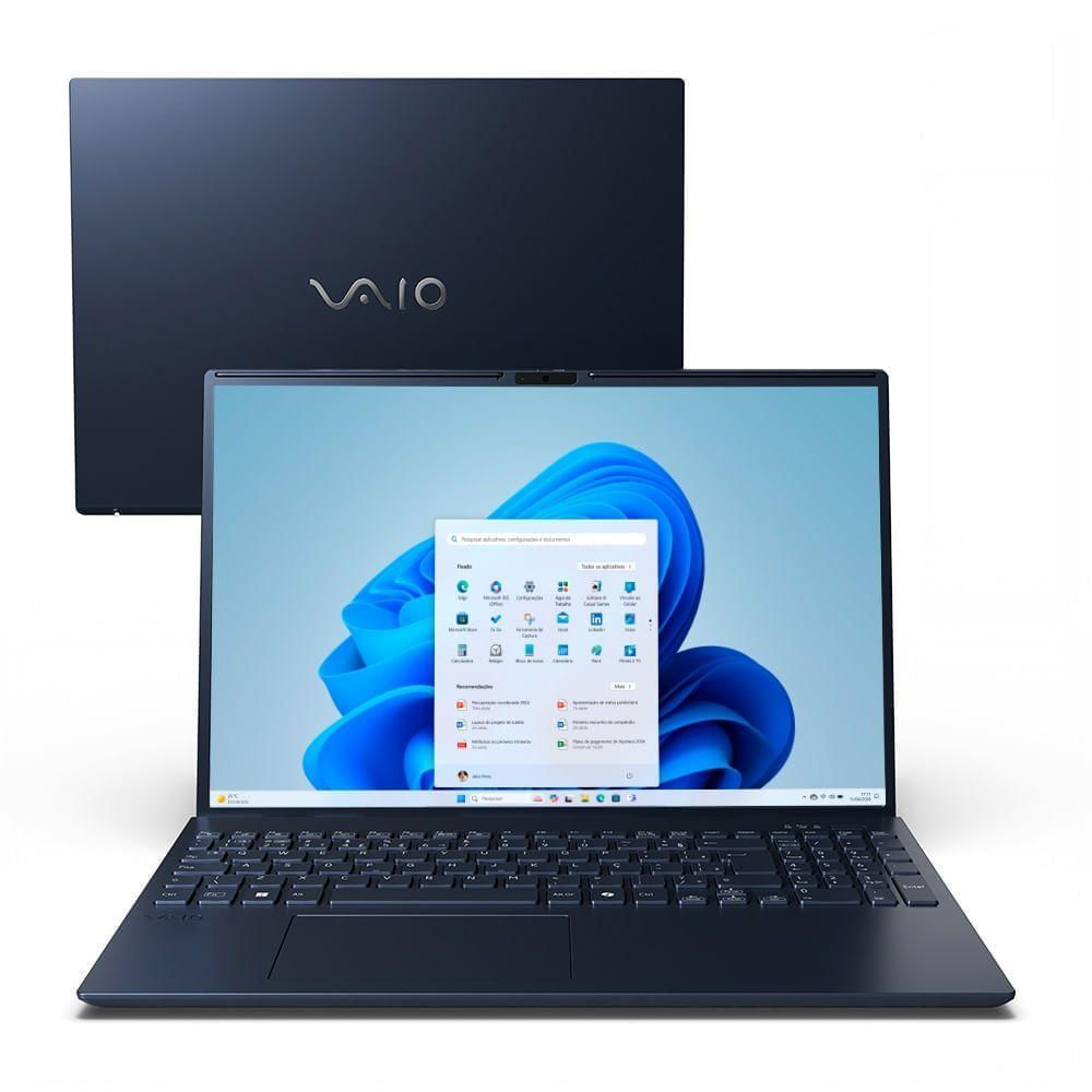 Notebook Vaio FE16 AMD® Ryzen 7-5825U Windows 11 Home 32GB RAM 512GB SSD 16 IPS Wuxga - Cinza Grafite