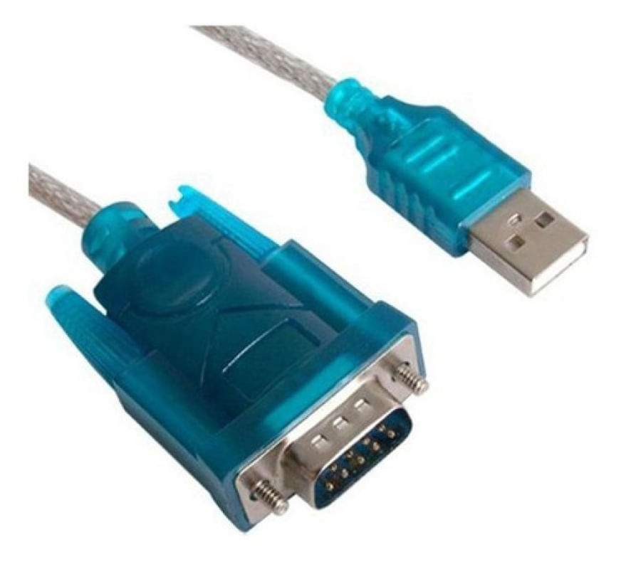 Cabo Conversor Usb 2.0 Serial Rs232 Db9 9 Pinos Adaptador Cinza