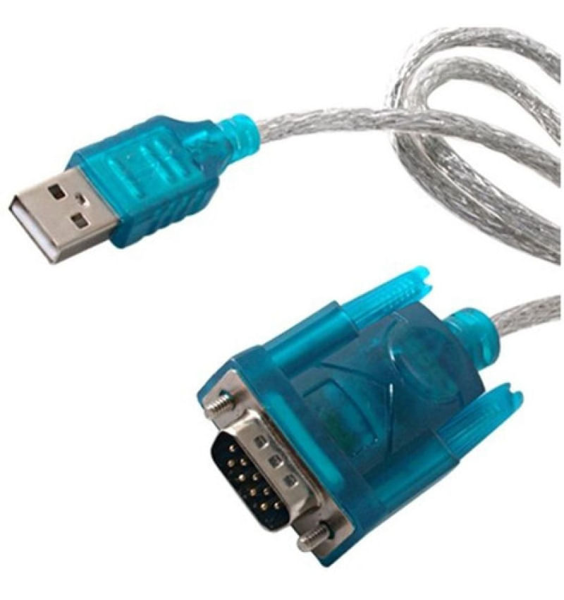 Cabo Conversor Usb 2.0 Serial Rs232 Db9 9 Pinos Adaptador Cinza