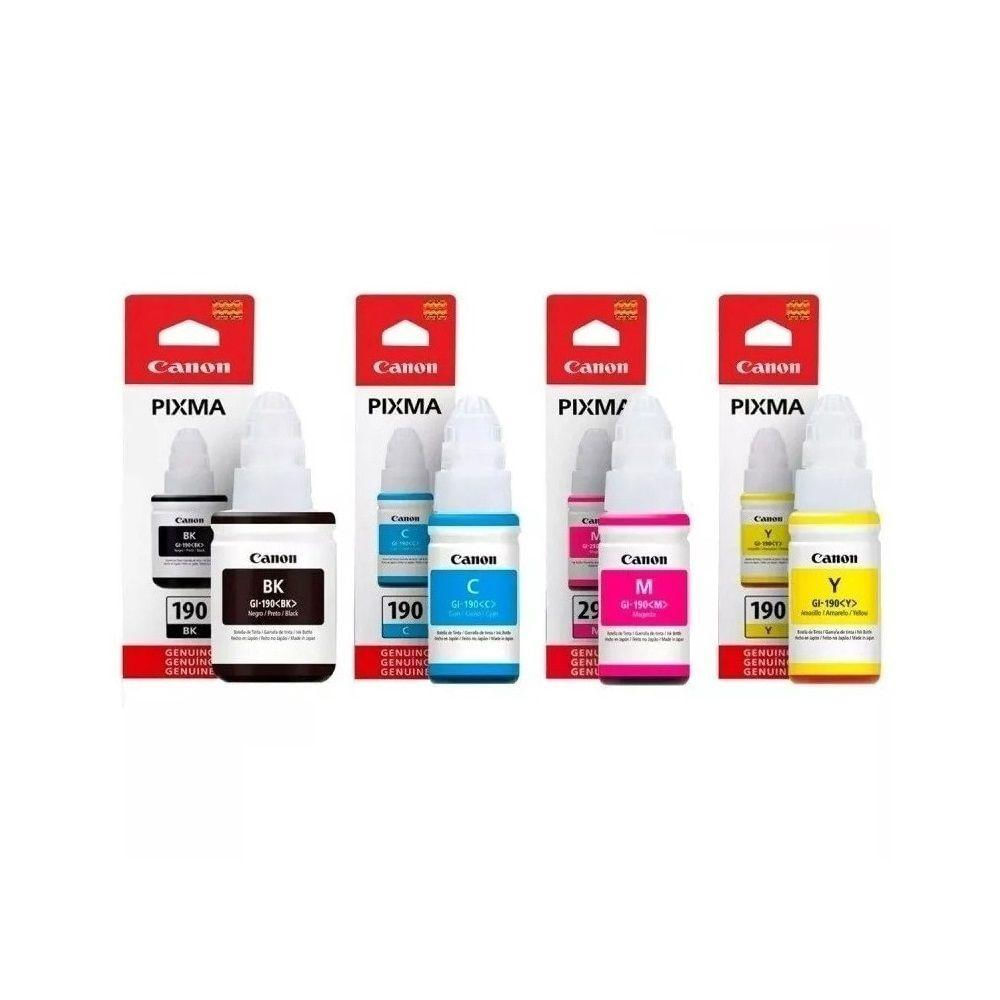 Kit Tinta Canon G190 Gi-190 Gi190 G3100 G4100 G3110 4x Cores