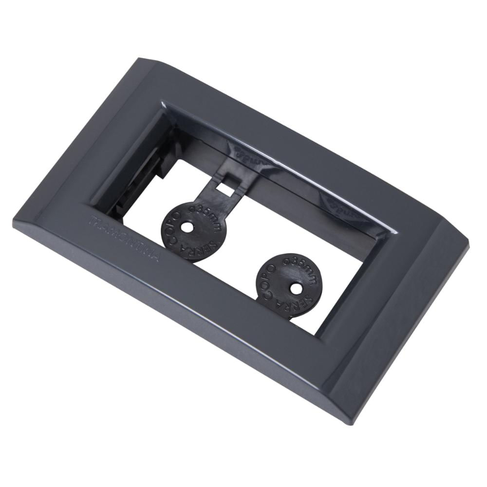 Placa para Movel 1 Posto Tramontina Liz Grafite