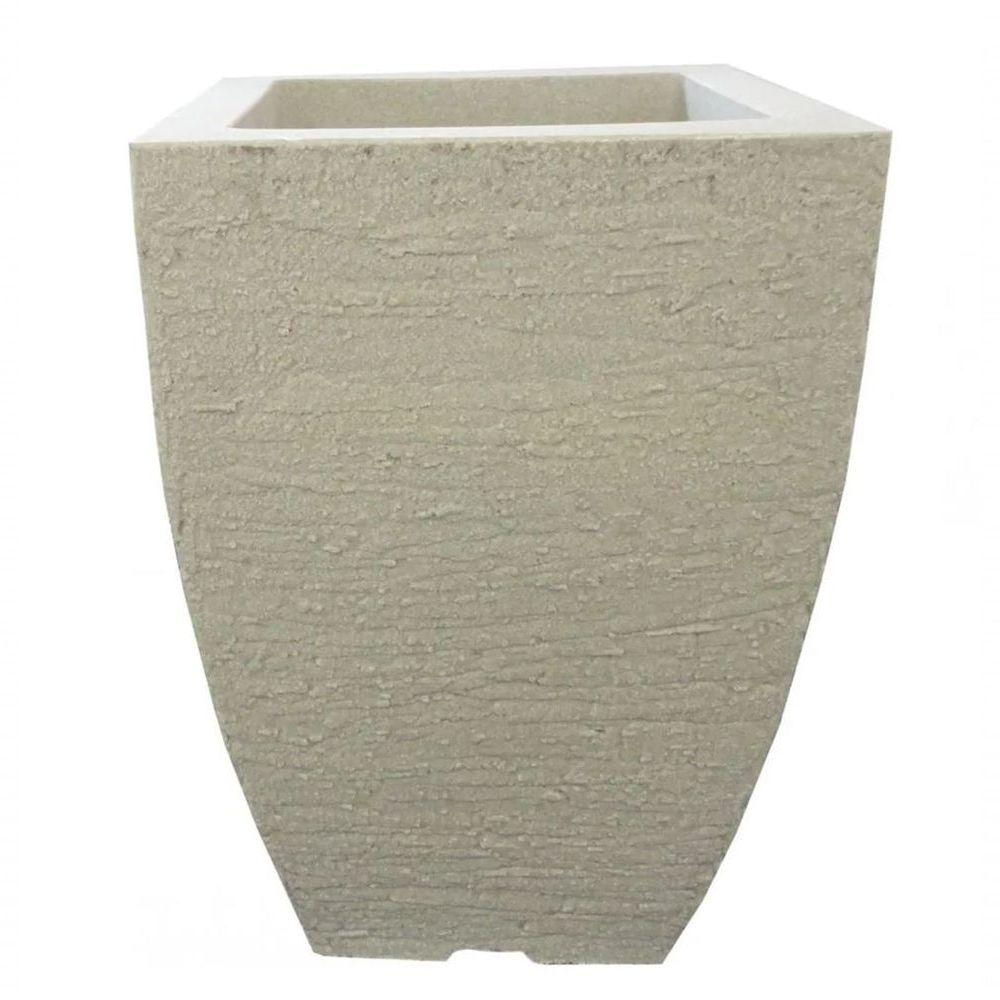 Vaso Polietileno Japi Quadrado Moderno Jvqmc20 Cimento
