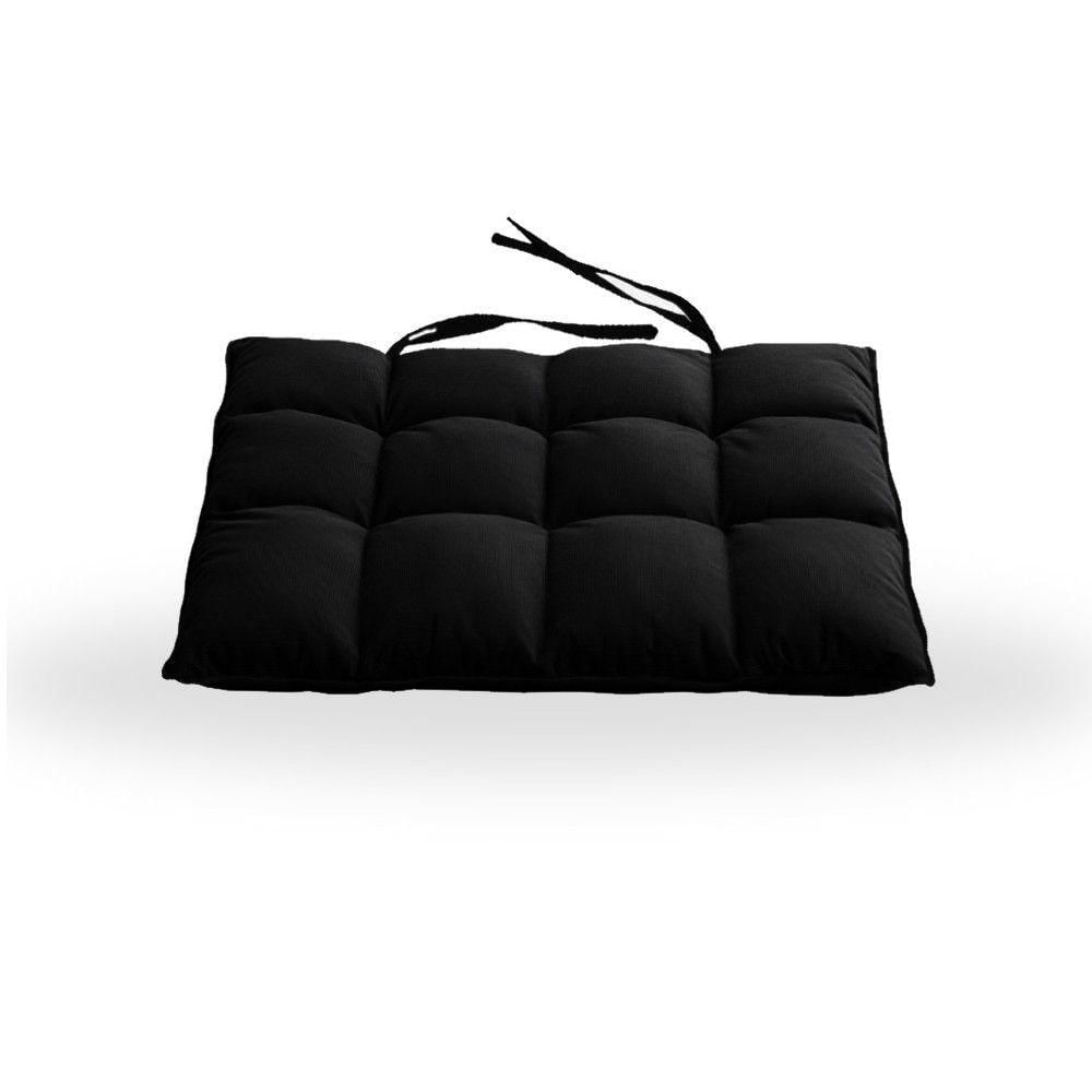 Assentos De Cadeira Futon 40x40 Em Sued Liso - Speciale Home Preto