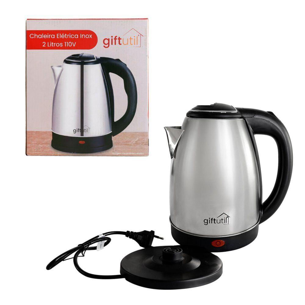 Jarra Chaleira Elétrica De Inox 2 Litros 127V