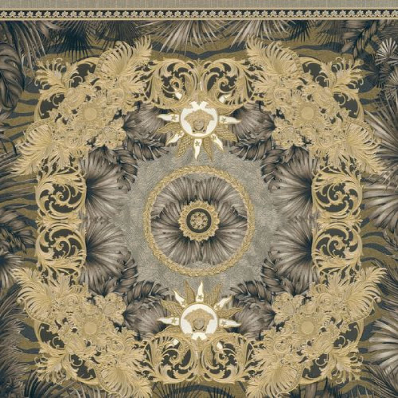 Papel de Parede Versace V Arabesco Dourado 387035