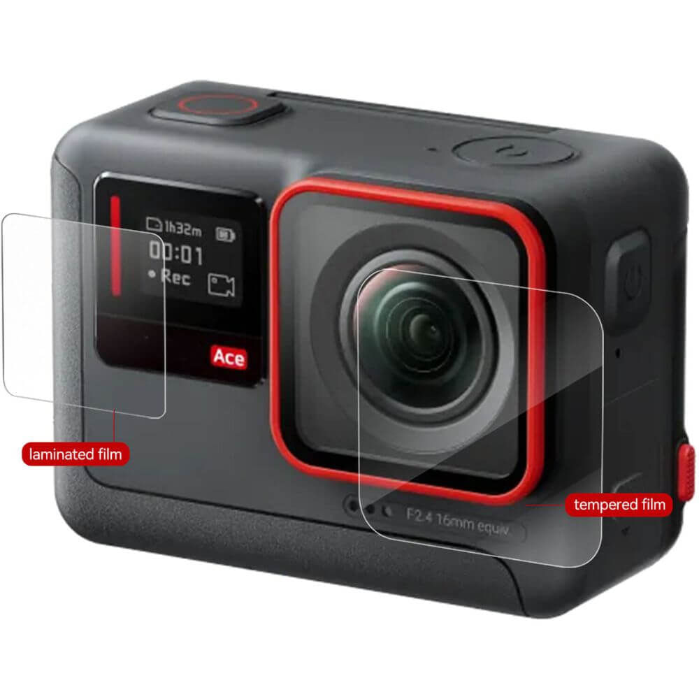 Película de Proteção para Insta360 Ace PRO em Vidro Temperado - Telesin