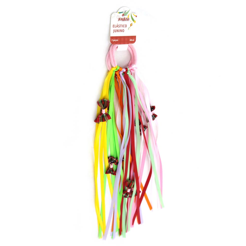 Elastico Junino 40cm CV245159 Playfun Sortido