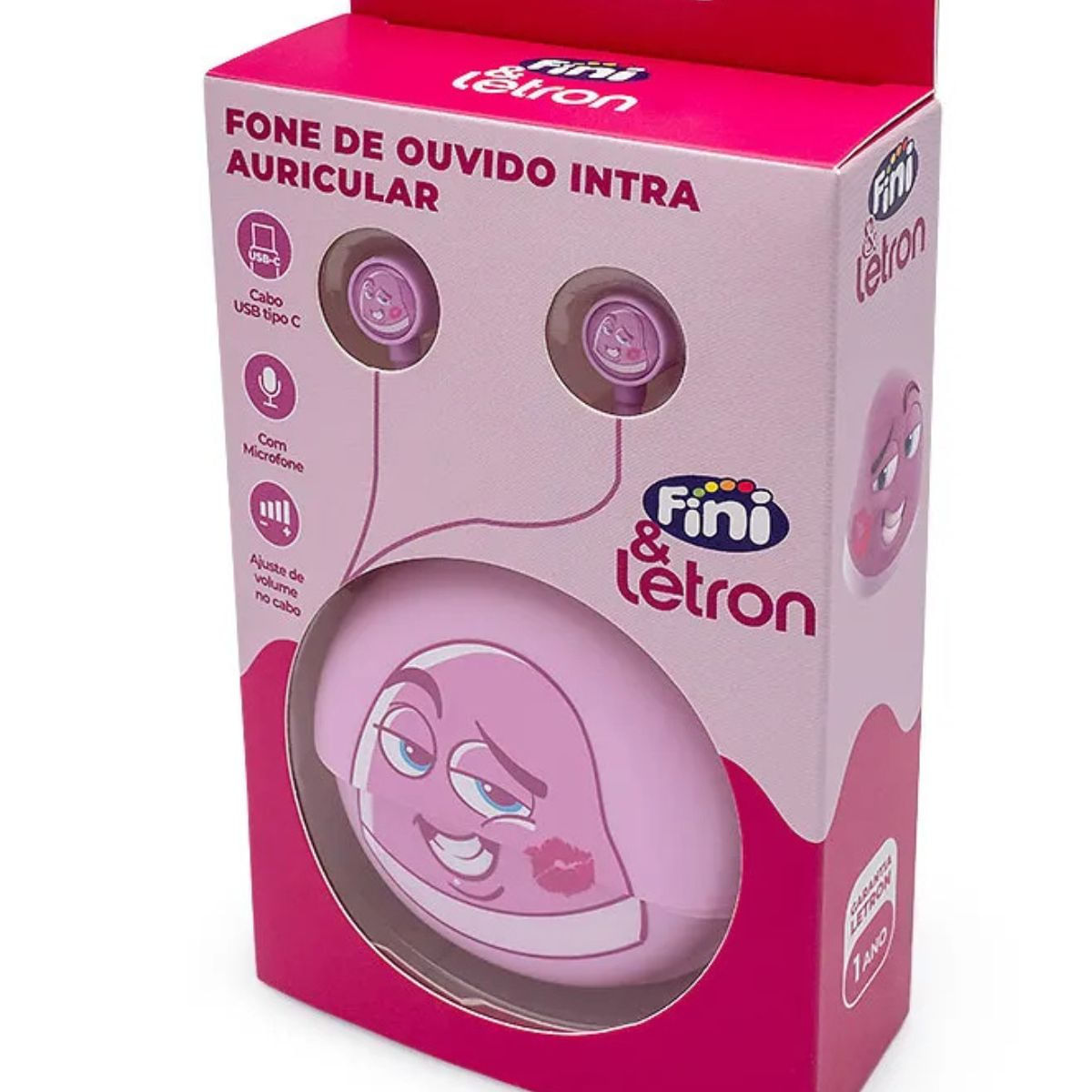 FONE DE OUVIDO BEIJO FINI INTRA COM FIO - LETRON
