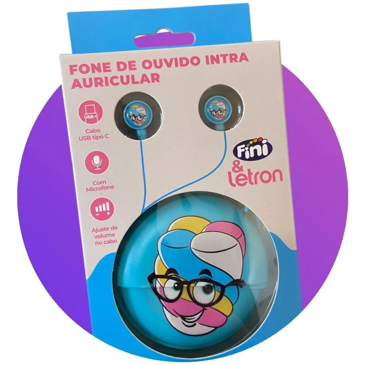 FONE DE OUVIDO MARSHMALLOW FINI INTRA COM FIO - LETRON