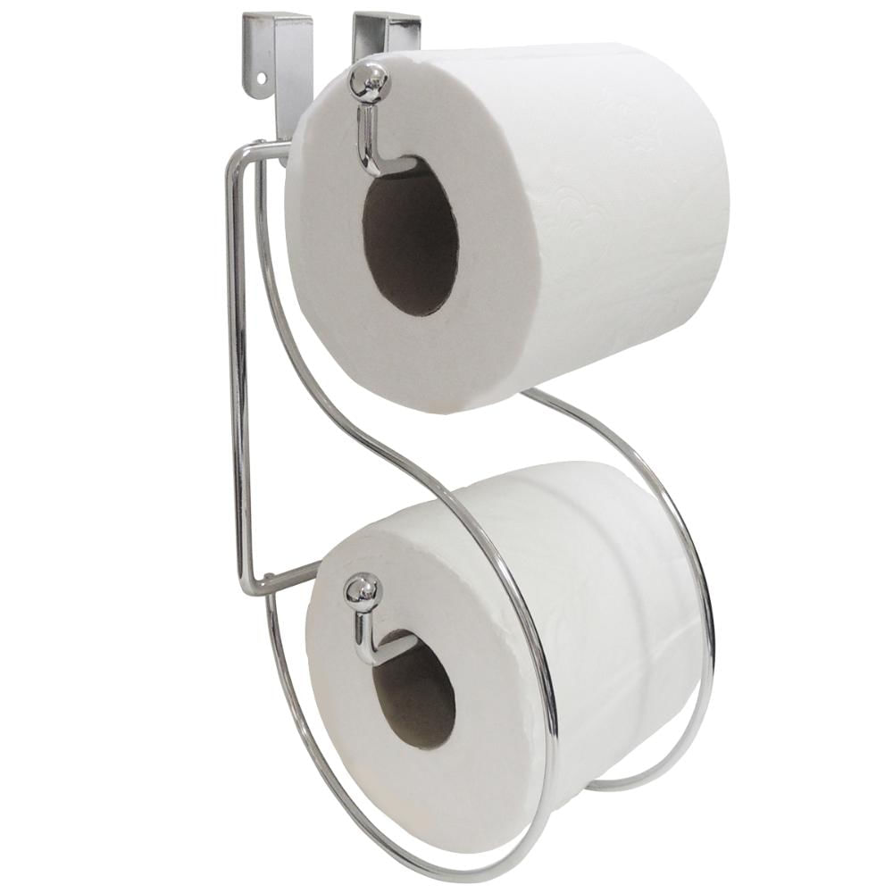 Suporte Duplo Porta Papel Higiênico Caixa Descarga Acoplada