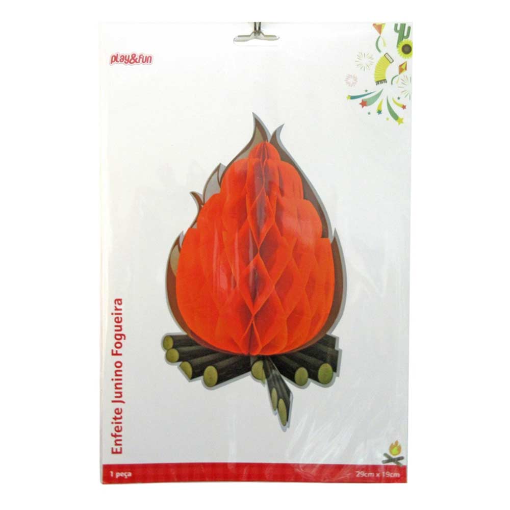 Enfeite Fogueira Junina 29x19cm CV245255 PlayFun