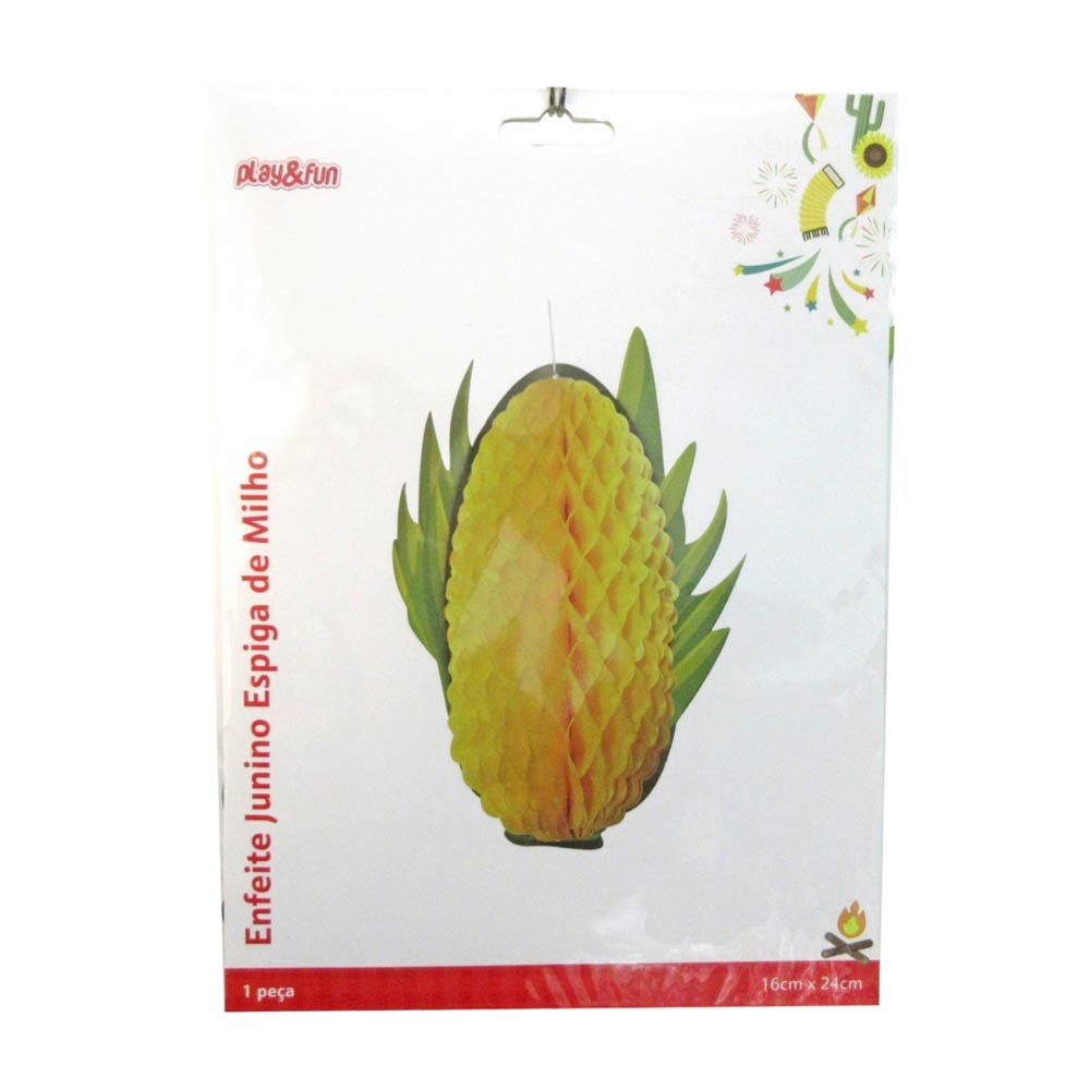 Enfeite Espiga Milho 16x24cm CV245254 PlayFun