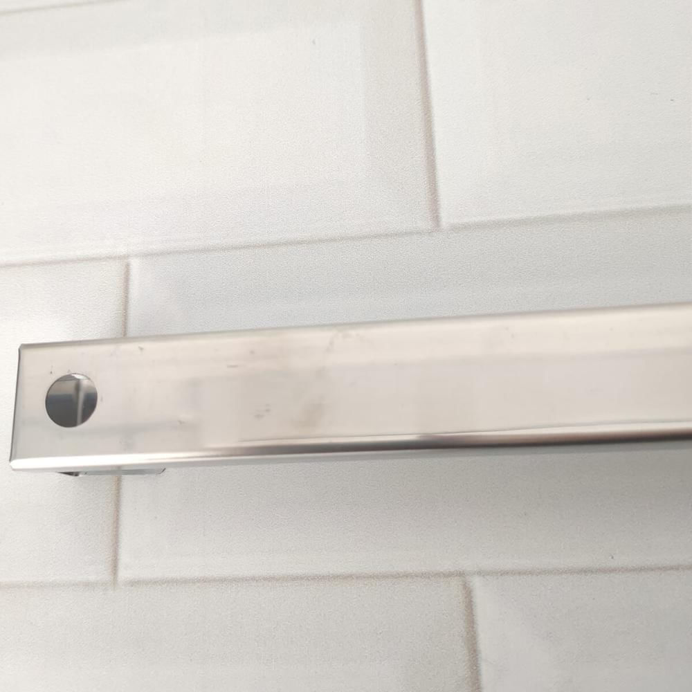 Barra de Aço Inox 40cm com 6 Ganchos para Cozinha Organizador de Parede Haus Domama