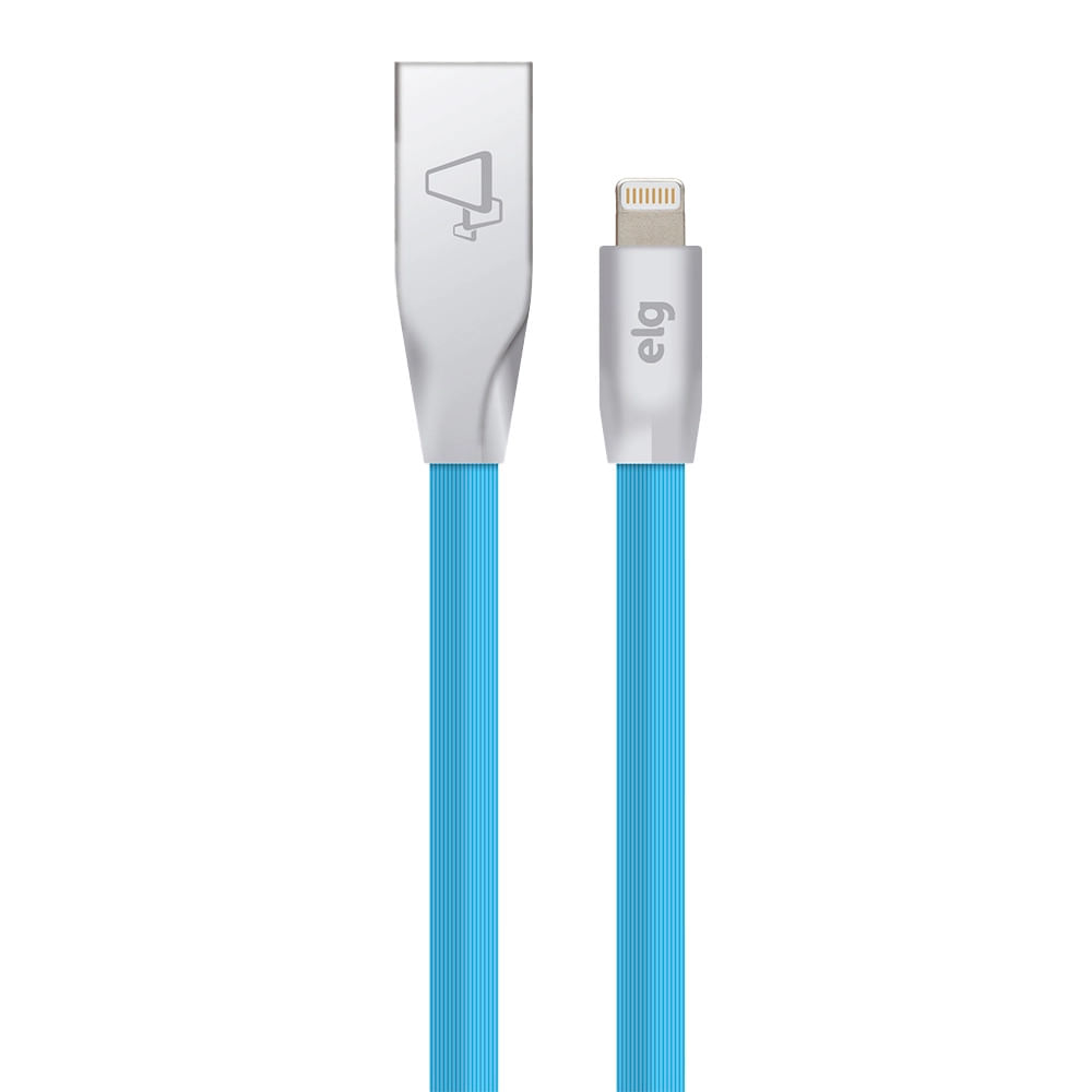 Cabo Lightning ELG Flat L810PB Azul 1m