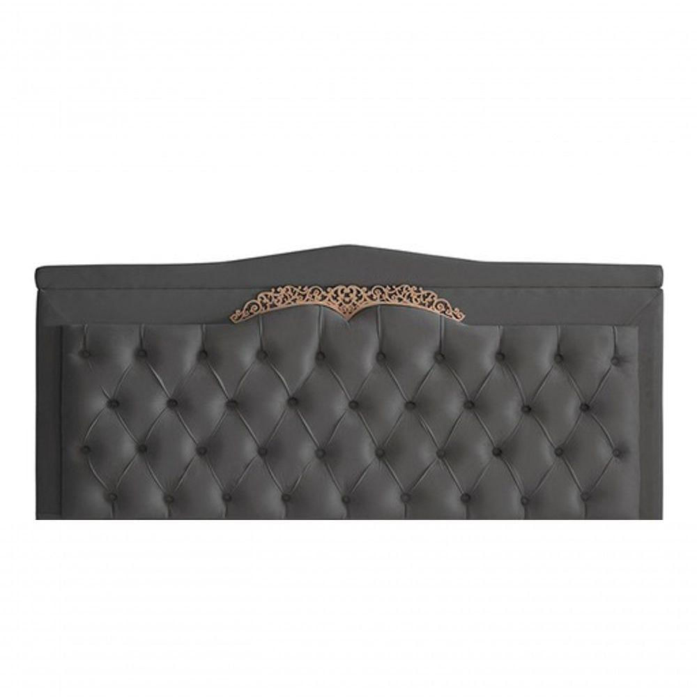 Cabeceira De Cama Box Painel Barcelona Queen 160 Cm Retro Capitonê Botão Encapados Suede Grafite Do Lar Móveis