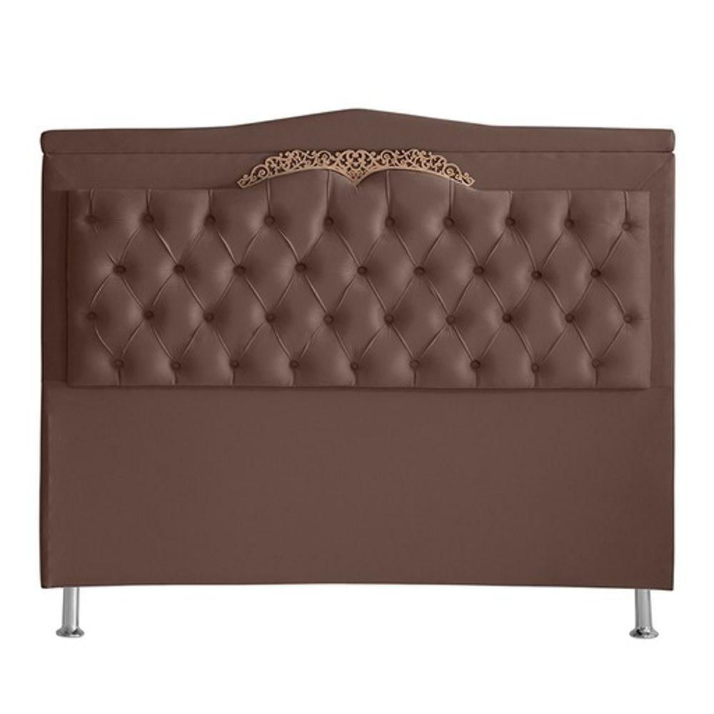 Cabeceira De Cama Box Madri Casal 140 Cm Suede Rosê Do Lar Móveis E Decoração