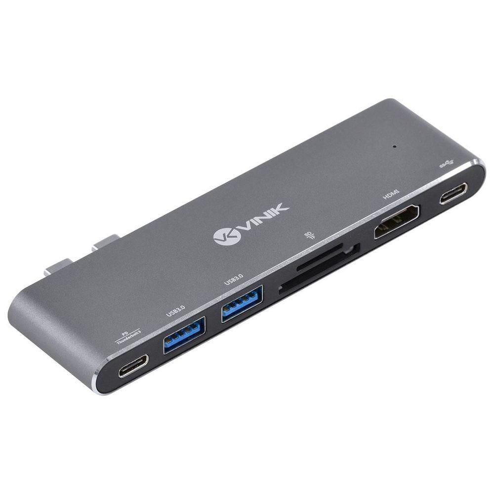 Hub Usb Tipo C Type C 7 Em 2 - 2 Usb 3.0 + Leitor De...
